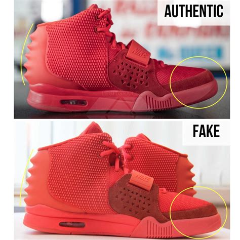 nike air yeezy real vs fake|false yeezy red october.